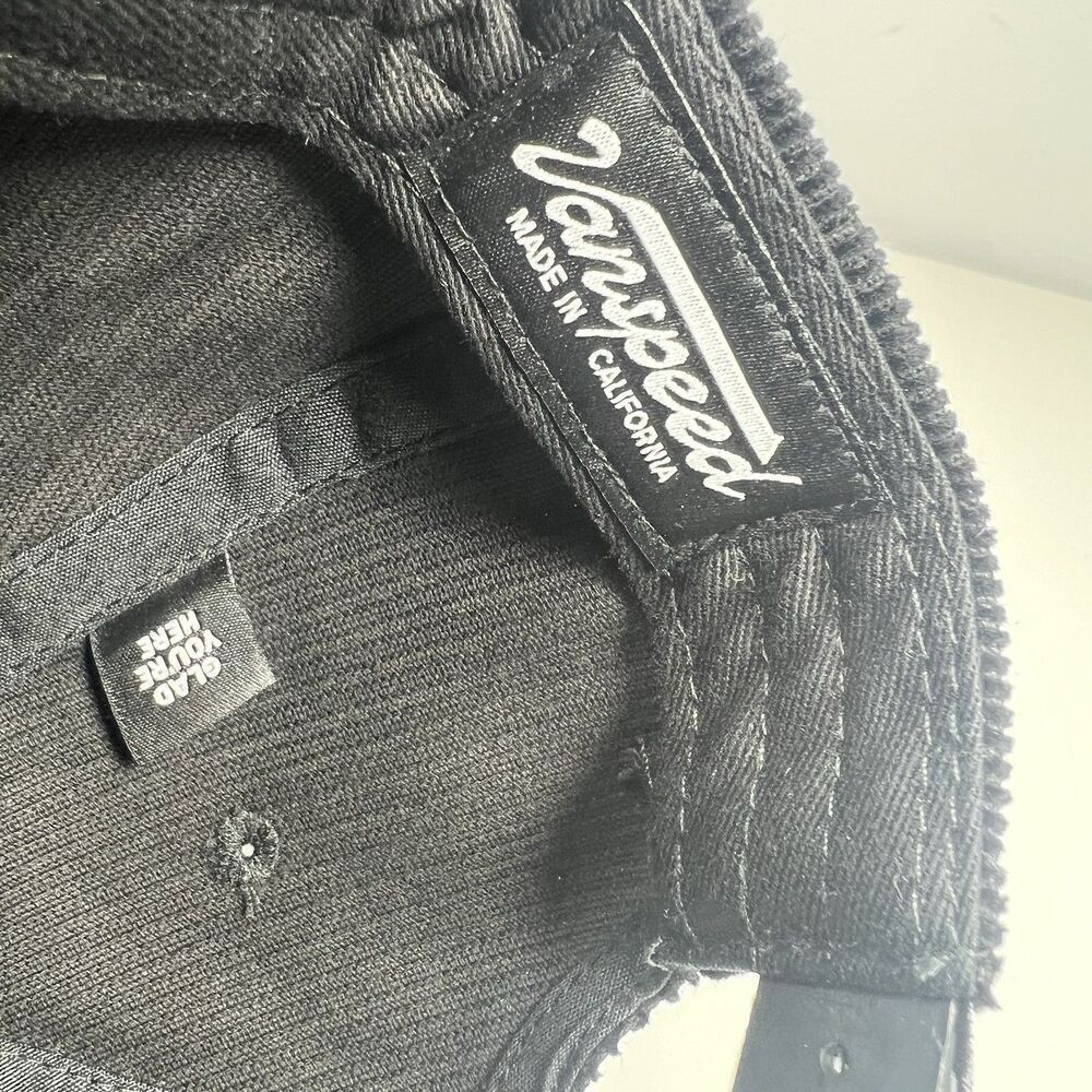 Vanspeed Patch Hat Cap Made California Snapback Black Corduroy Sprinter Van - Picture 9 of 9